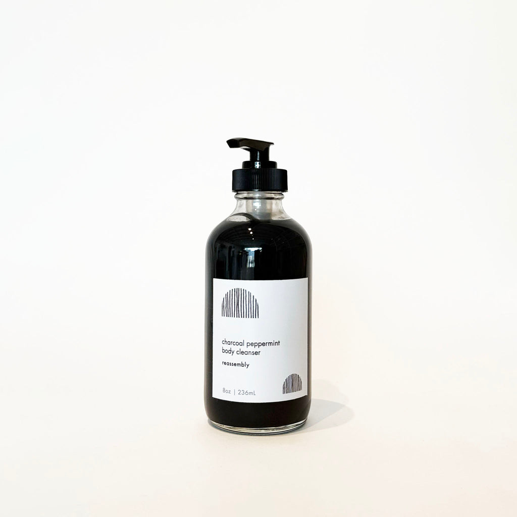 charcoal/peppermint body cleanser