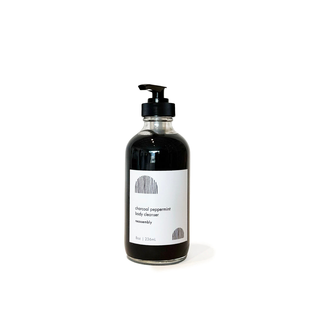 charcoal/peppermint body cleanser