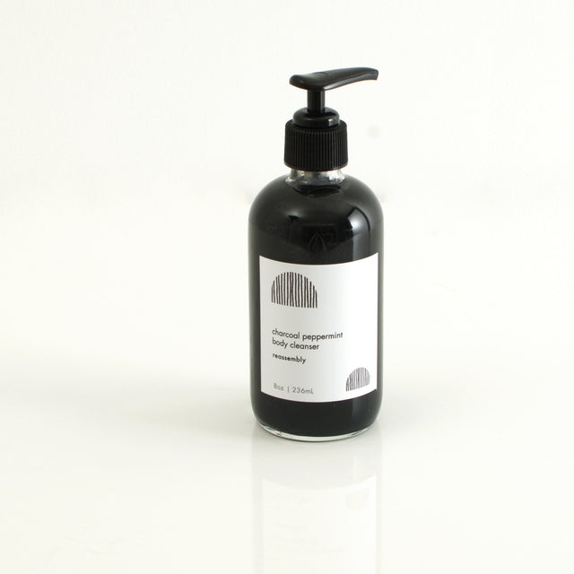 charcoal/peppermint body cleanser